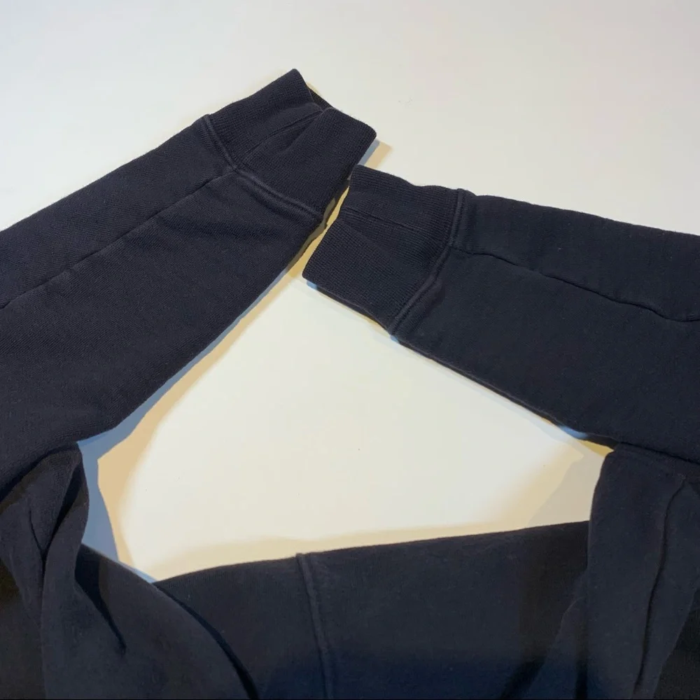 Sz. XXS the group Babaton Aritzia black 1/4 zip pullover mock neck crop sweater - Picture 6 of 9